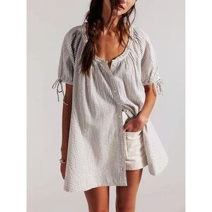 Free People - Farley Striped Tunic (Blue)